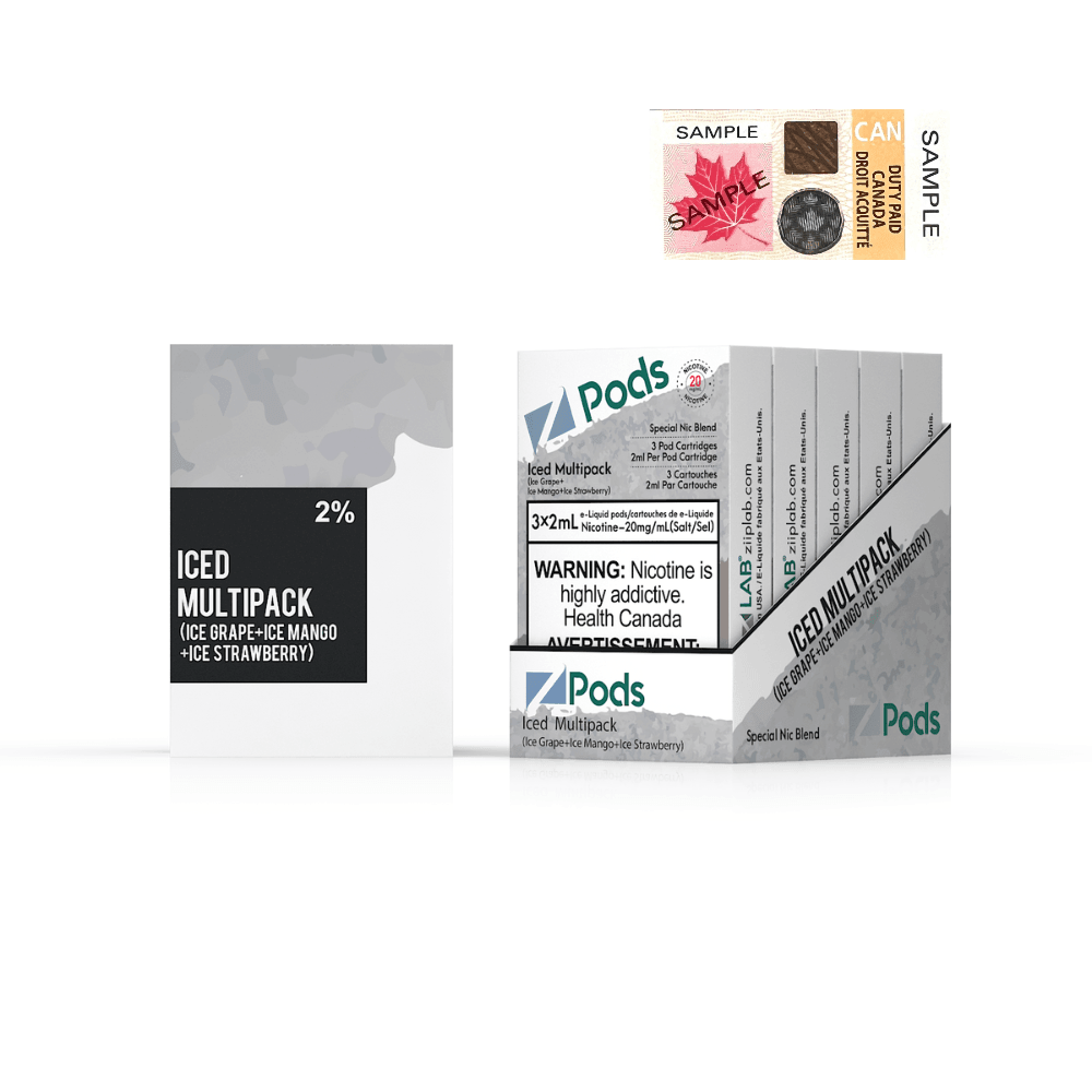 Z Pods - Iced Multipack 20mg - Vapor Shoppe