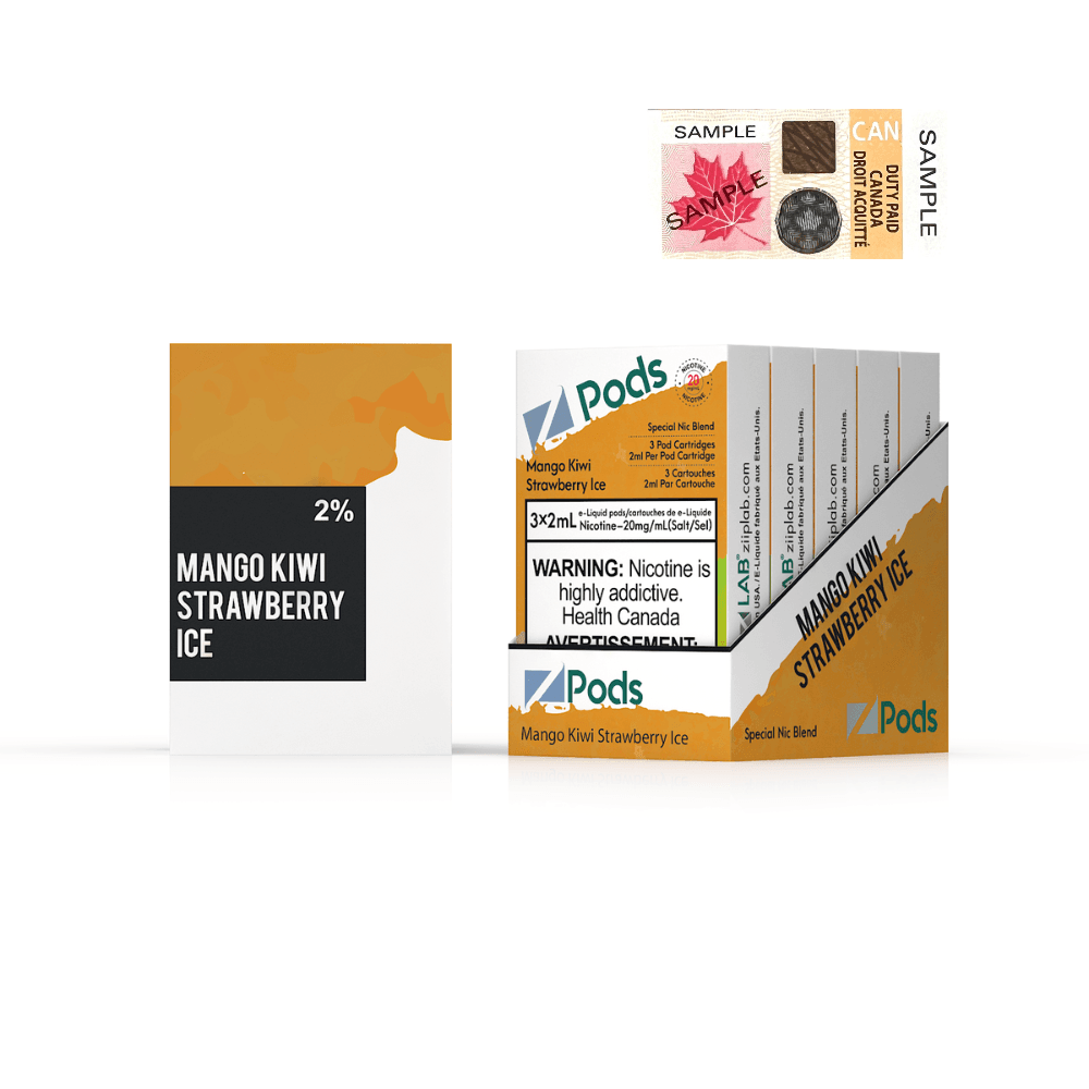Z Pods - Mango Kiwi Strawberry Ice 20mg - Vapor Shoppe