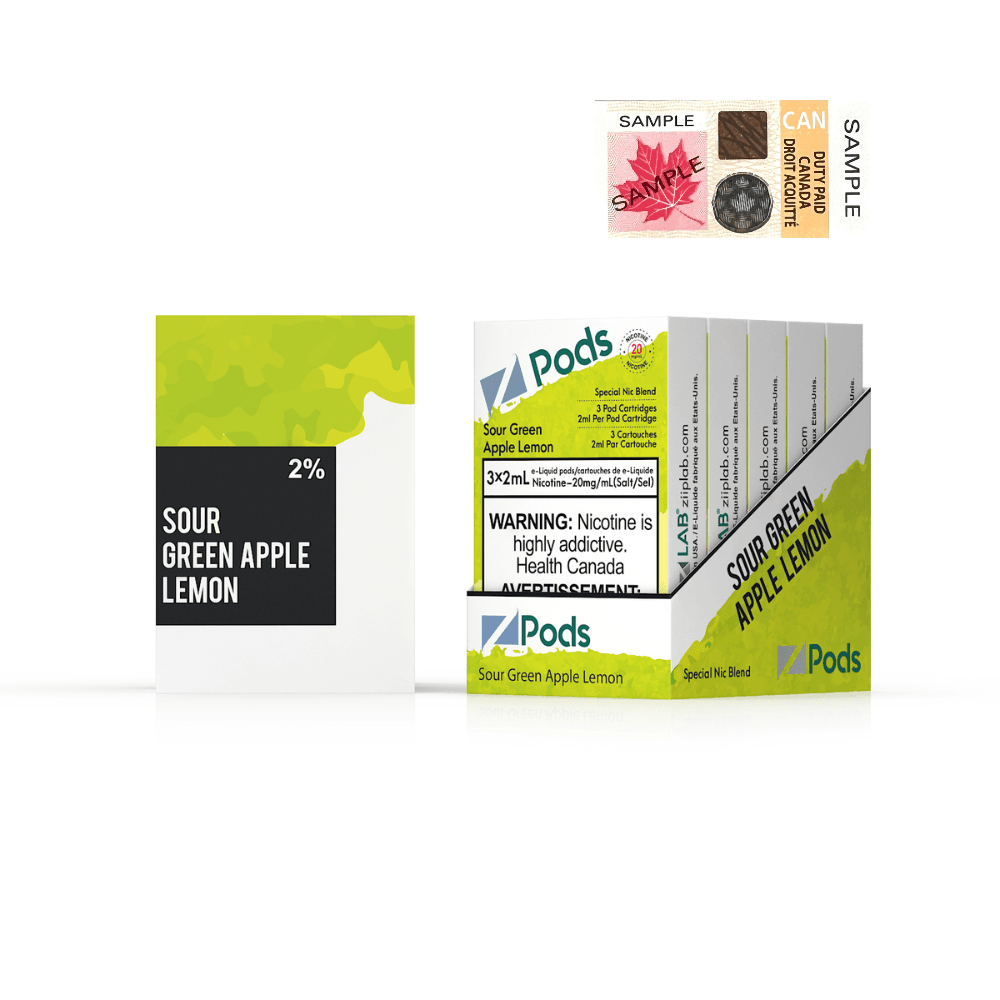 Z Pods - Sour Green Apple Lemon 20mg - Vapor Shoppe