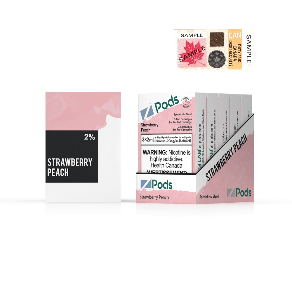 Z Pods - Strawberry Peach 20mg - Vapor Shoppe