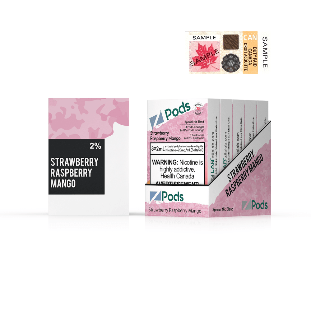 Z Pods - Strawberry Raspberry Mango 20mg - Vapor Shoppe