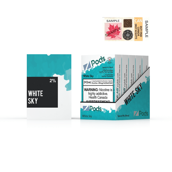 Z Pods - White Sky 20mg - Vapor Shoppe