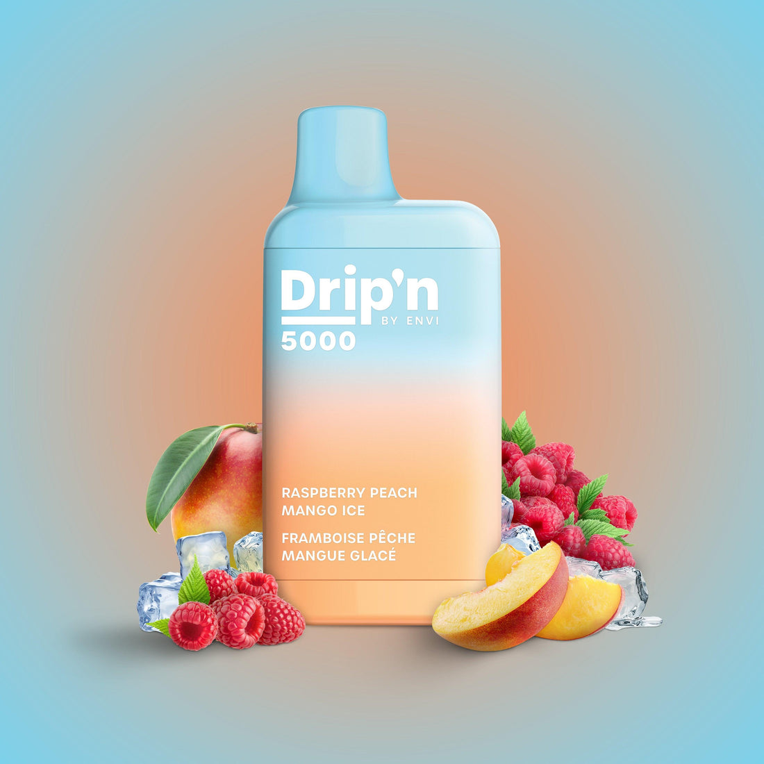 DRIP'N 5000 - Raspberry Mango Peach Ice - Vapor Shoppe