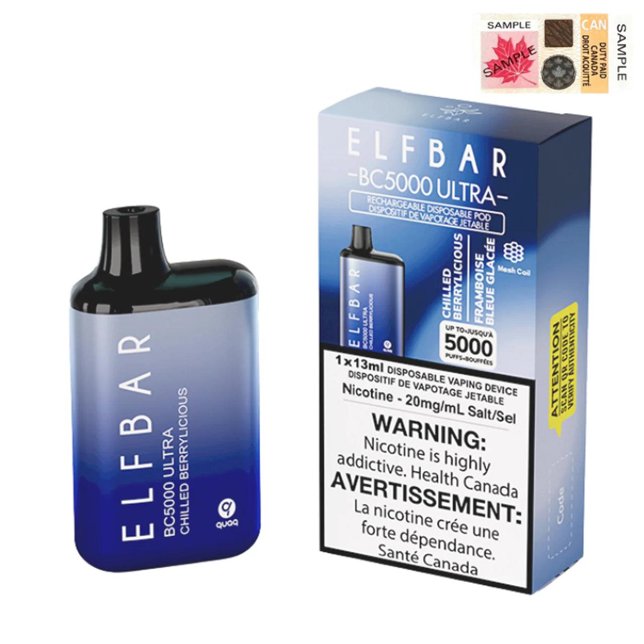 Elfbar BC5000 Ultra - Chilled Berrylicious - Vapor Shoppe