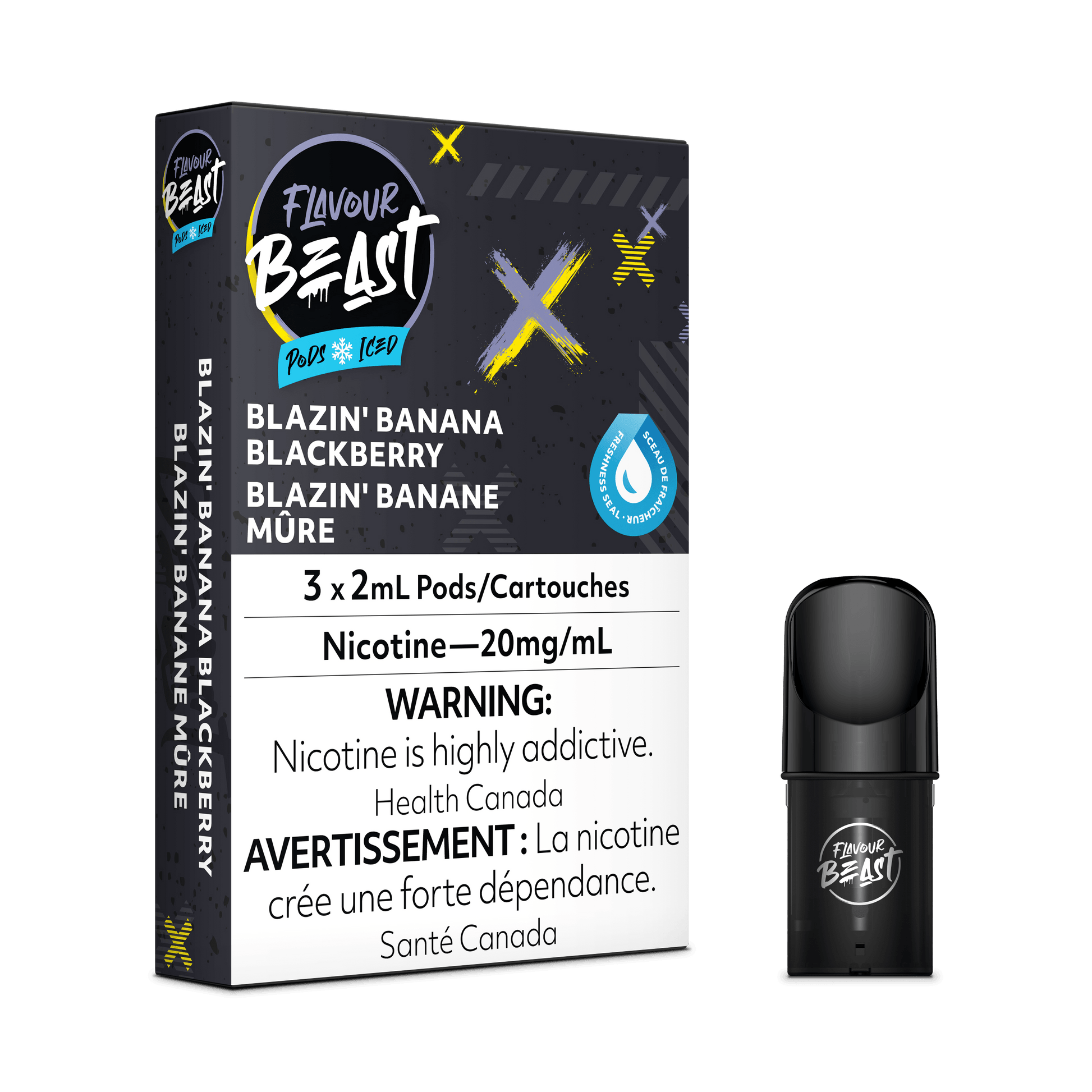 Flavour Beast Pods - Blazin' Banana Blackberry - Vapor Shoppe