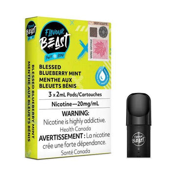 Flavour Beast Pods - Blessed Blueberry Mint Iced - Vapor Shoppe