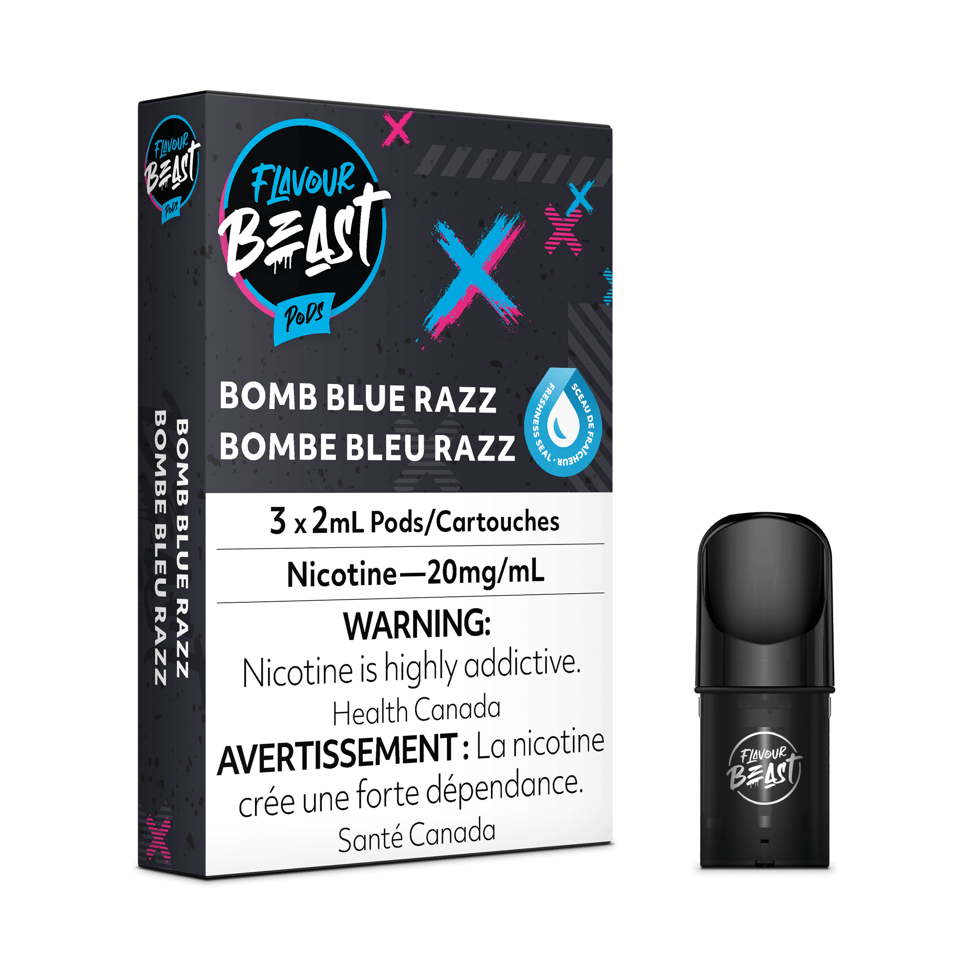 Flavour Beast Pods - Bomb Blue Razz - Vapor Shoppe