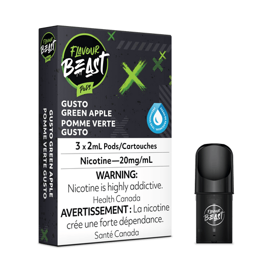 Flavour Beast Pods - Gusto Green Apple - Vapor Shoppe