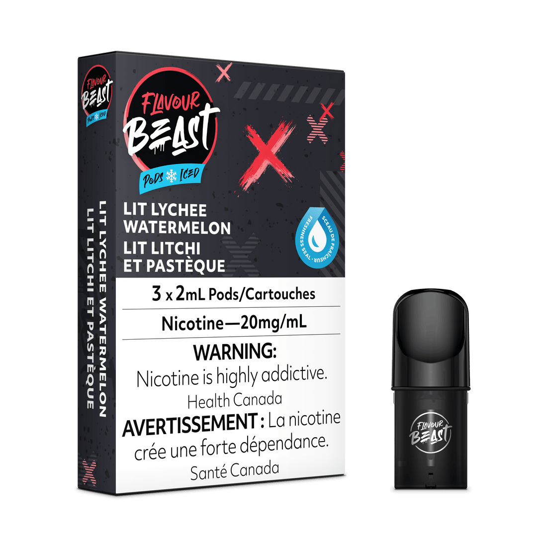 Flavour Beast Pods - Lit Lychee Watermelon - Vapor Shoppe