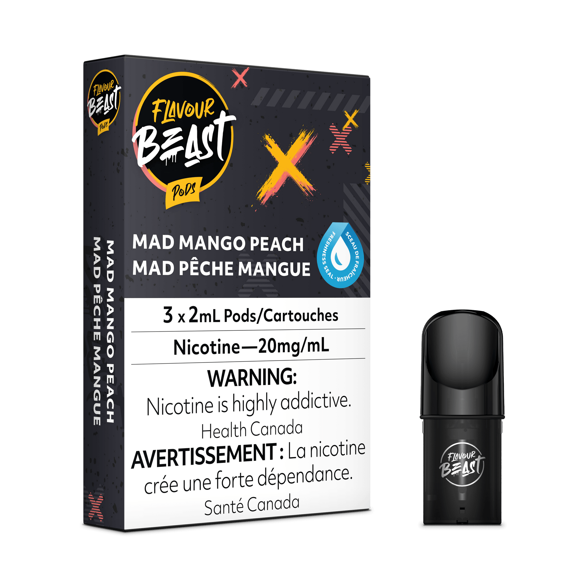 Flavour Beast Pods - Mad Mango Peach - Vapor Shoppe