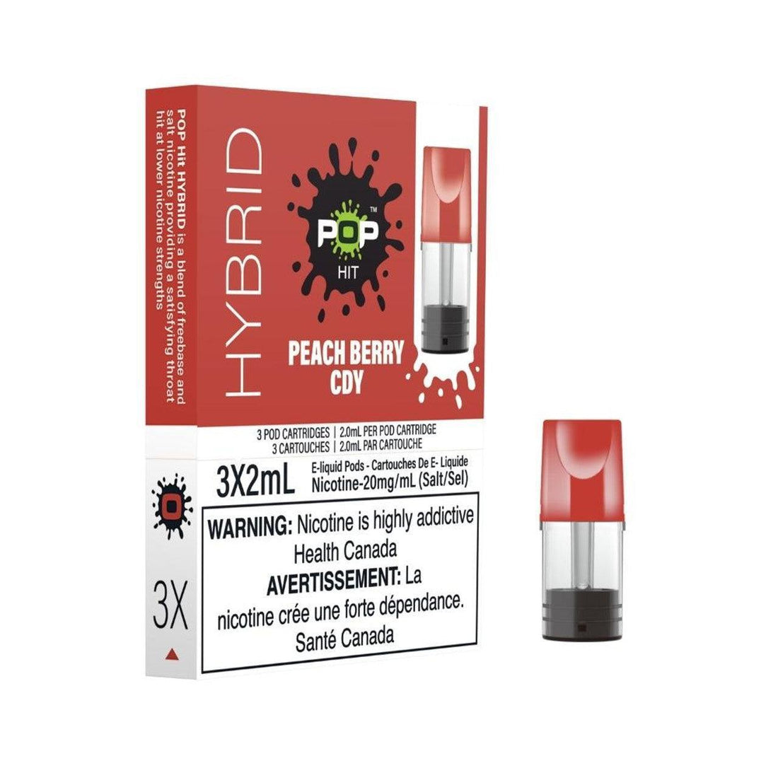 Pop Pods - Peach Berry Cdy 20mg - Vapor Shoppe