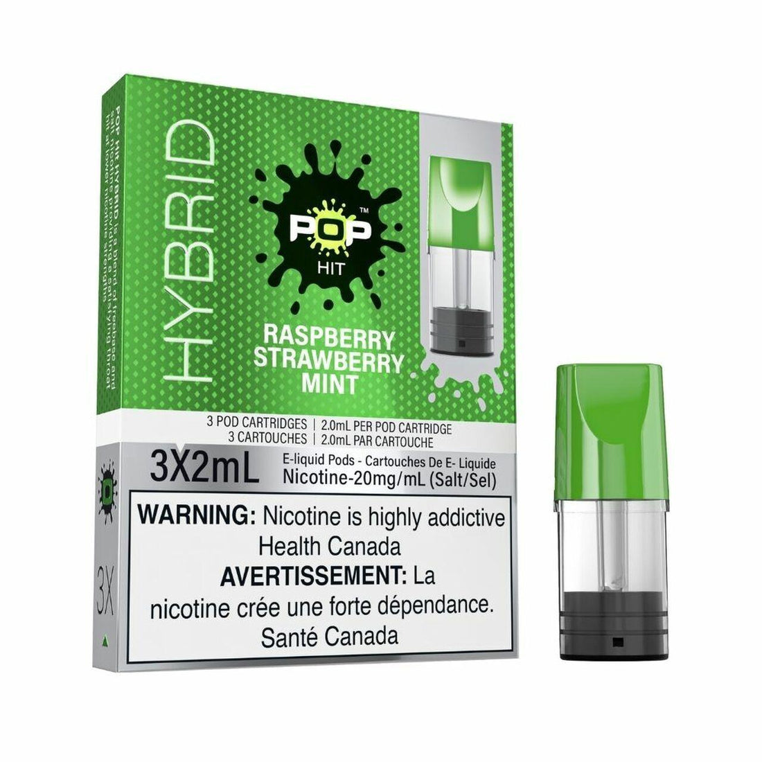 Pop Pods - Raspberry Strawberry Mint 20mg - Vapor Shoppe
