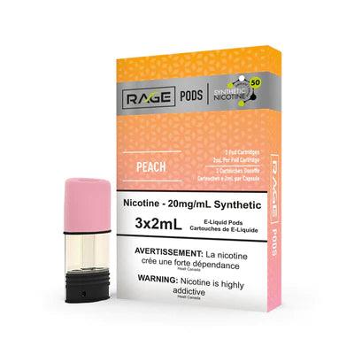 Rage Pods - Peach (Synthetic Nicotine) - Vapor Shoppe